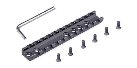 Stop aluminium 0,018 kg Szyna Picatinny do strzelby 120 mm Część pistoletu strzałowego